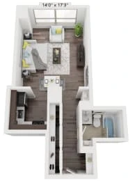 Unit 03-0706 floor plan