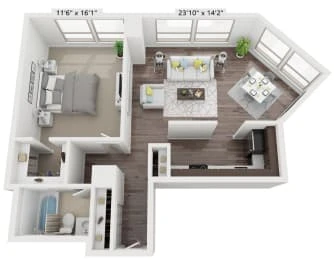 Unit 03-2311 floor plan