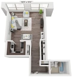 Unit 03-4607 floor plan