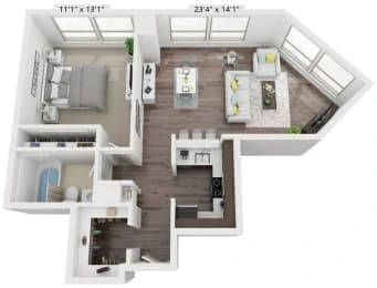 Unit 04-2603 floor plan
