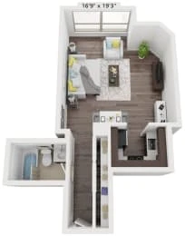 Unit 03-2705 floor plan