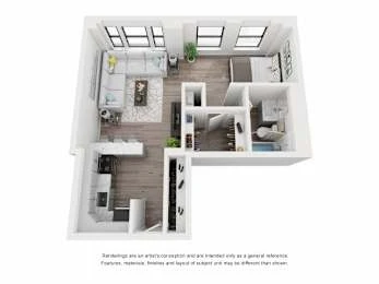 Unit 1010 floor plan