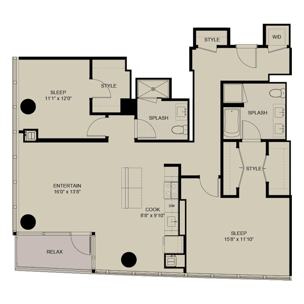 Unit 1701 floor plan