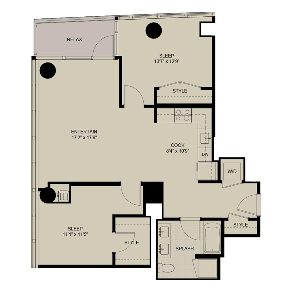 Unit 1302 floor plan
