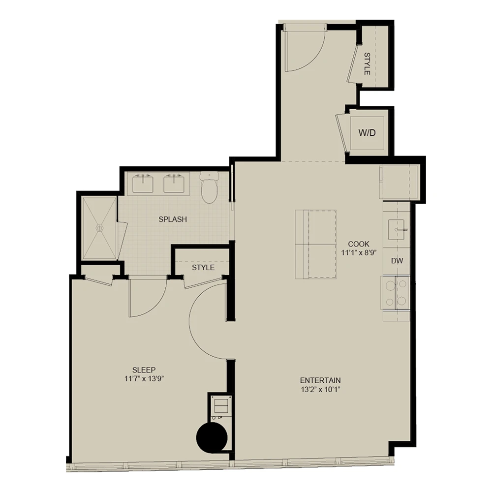 Unit 1912 floor plan