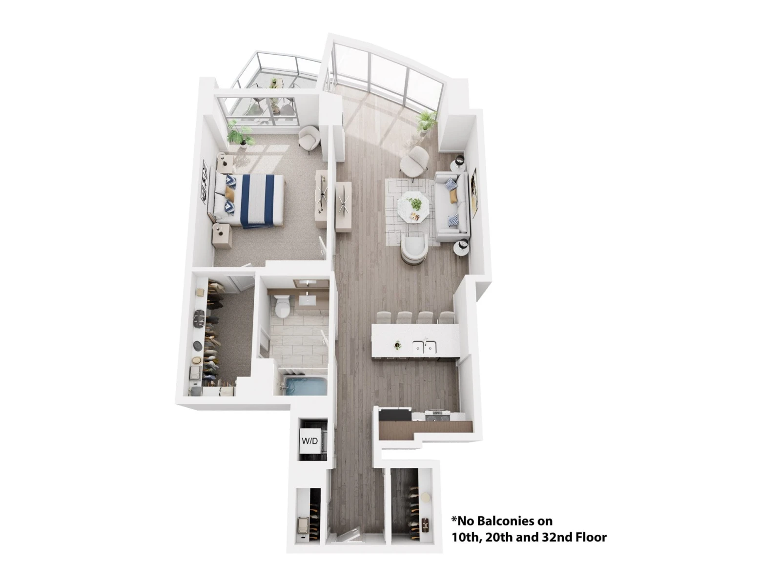 Unit 01-3205 floor plan