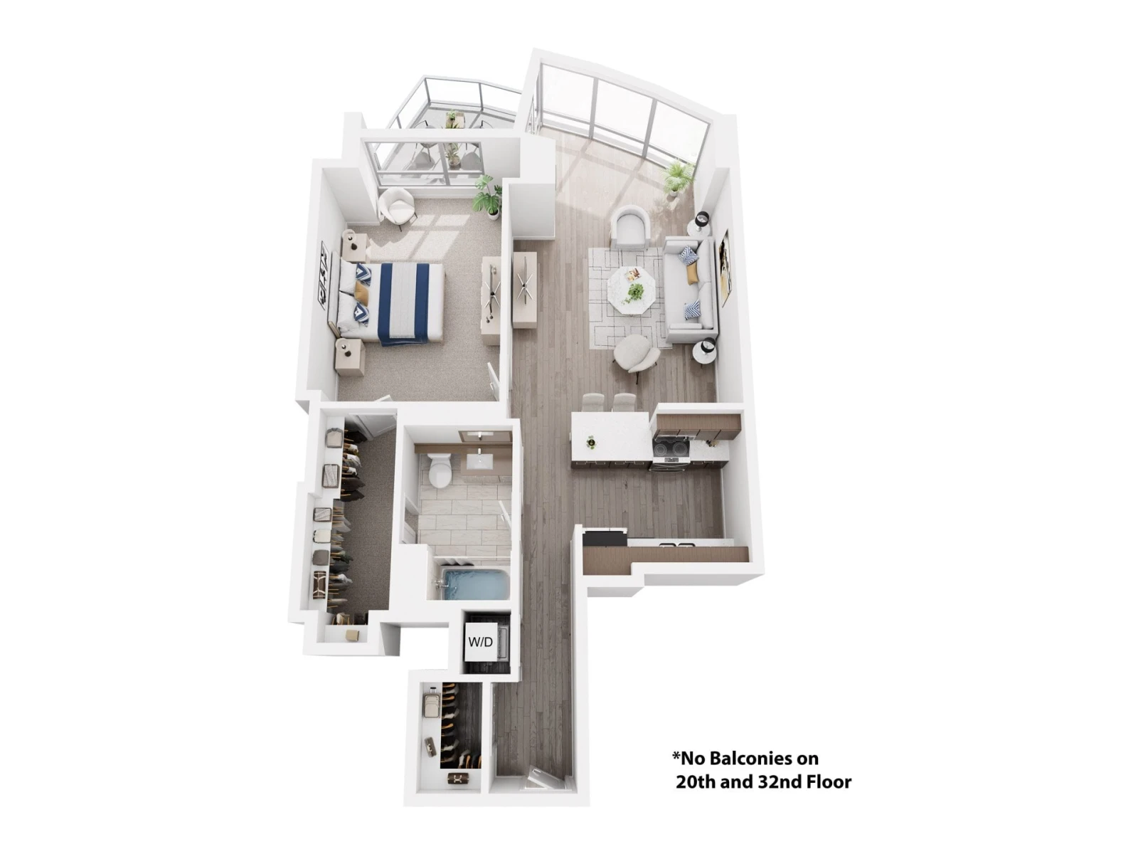 Unit 01-1007 floor plan