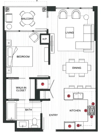 Unit 1006 floor plan