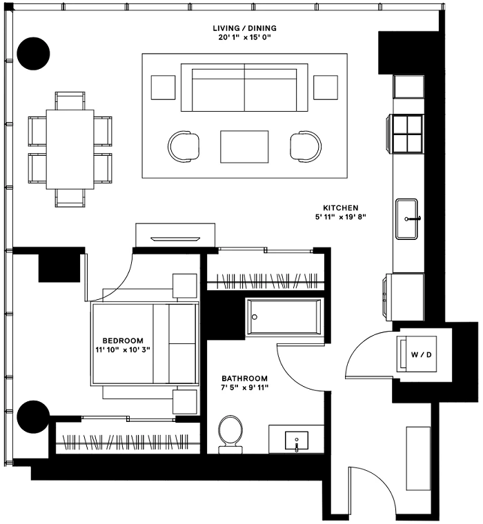 Unit 1703 floor plan