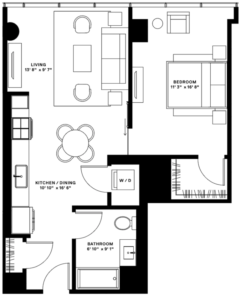 Unit 2105 floor plan