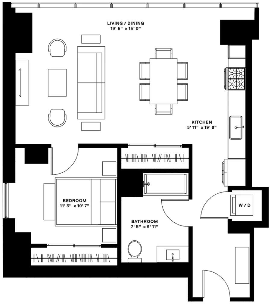 Unit 703 floor plan