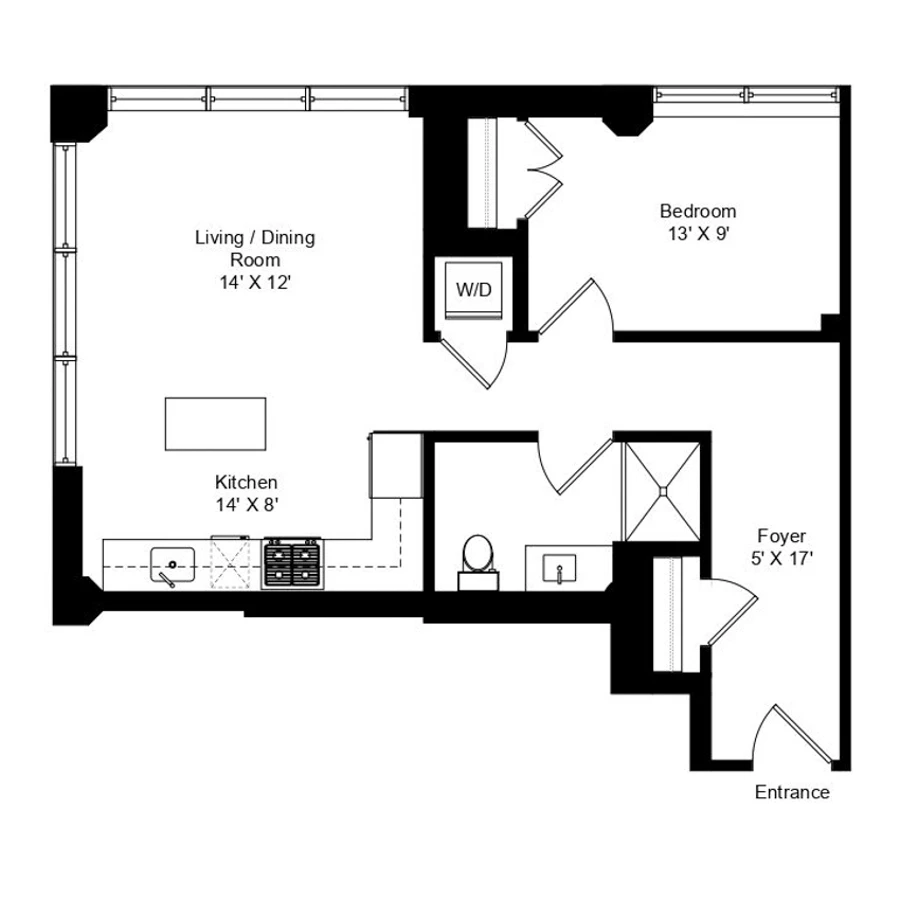 Unit 220 floor plan