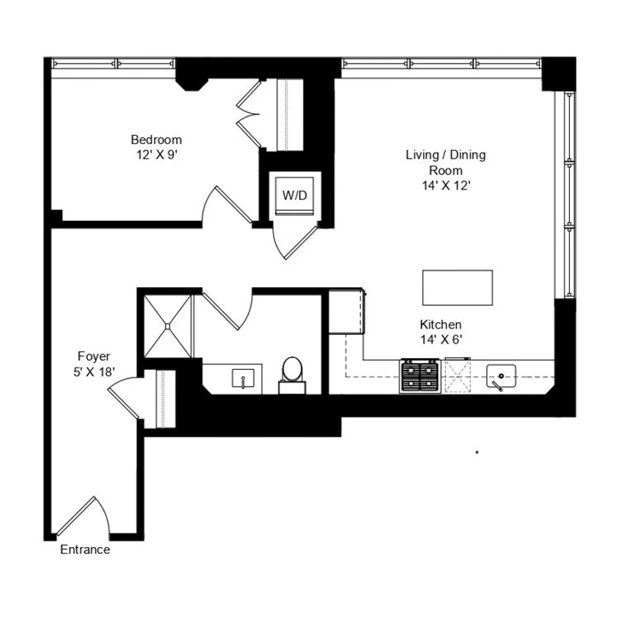 Unit 523 floor plan