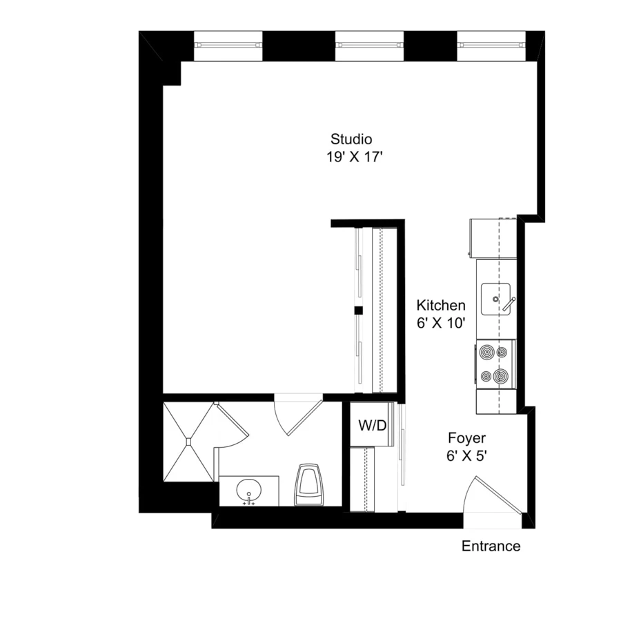 Unit 211 floor plan