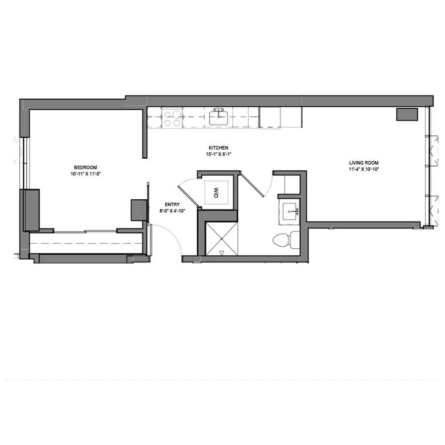 Unit 1408 floor plan