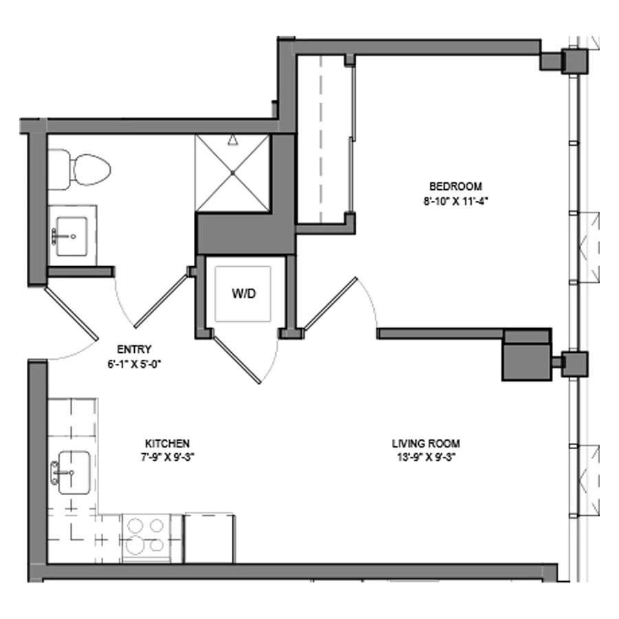 Unit 1409 floor plan