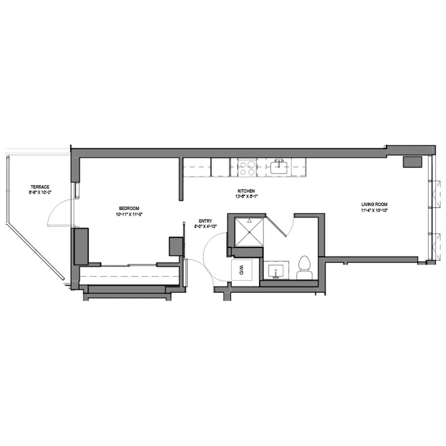 Unit 308 floor plan