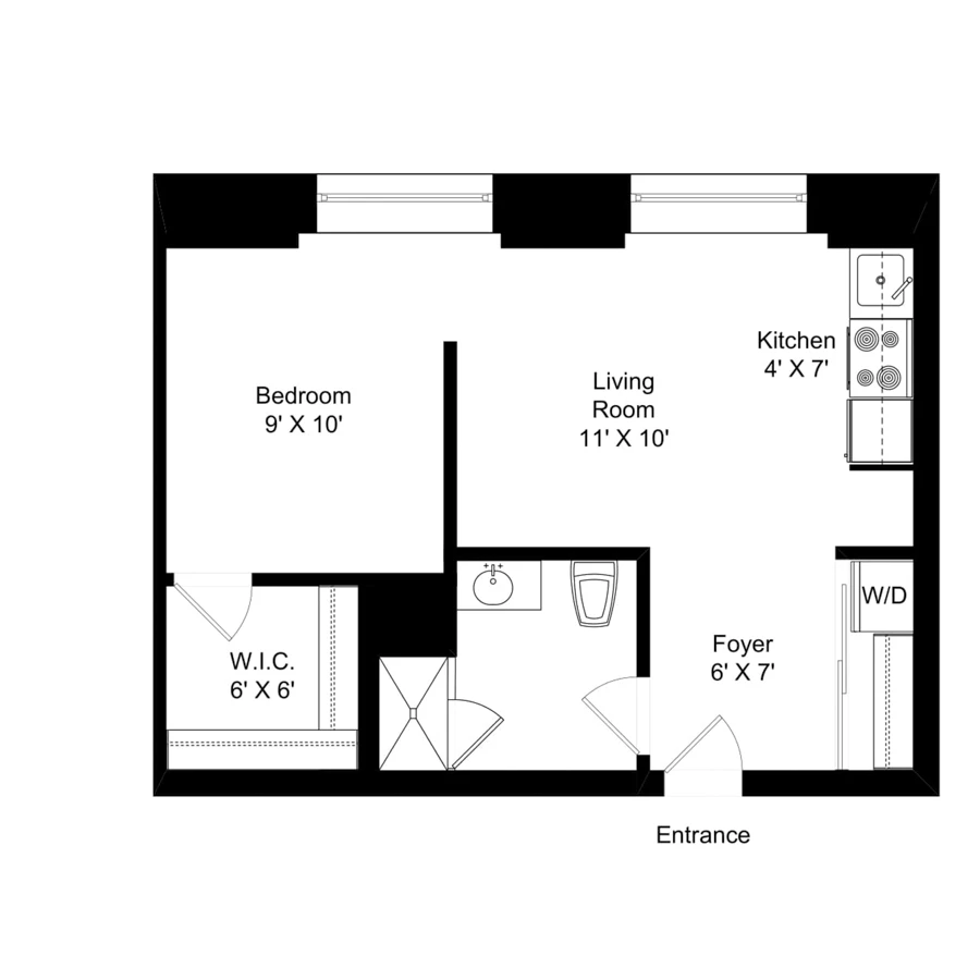 Unit 417 floor plan