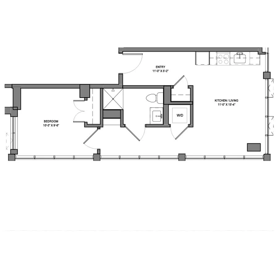 Unit 1010 floor plan