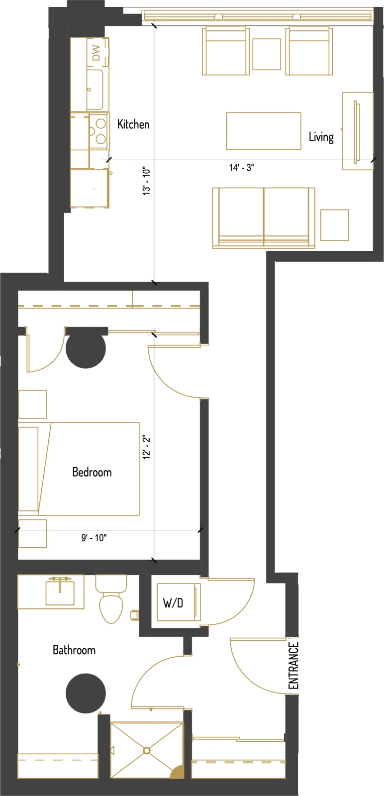 Unit 220 floor plan