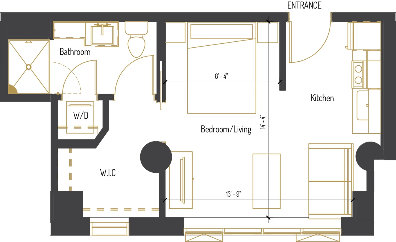 Unit 832 floor plan