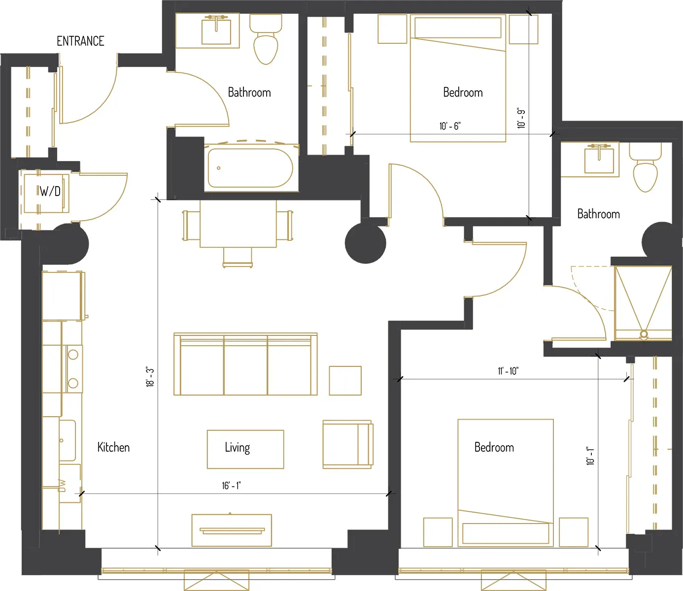 Unit 648 floor plan