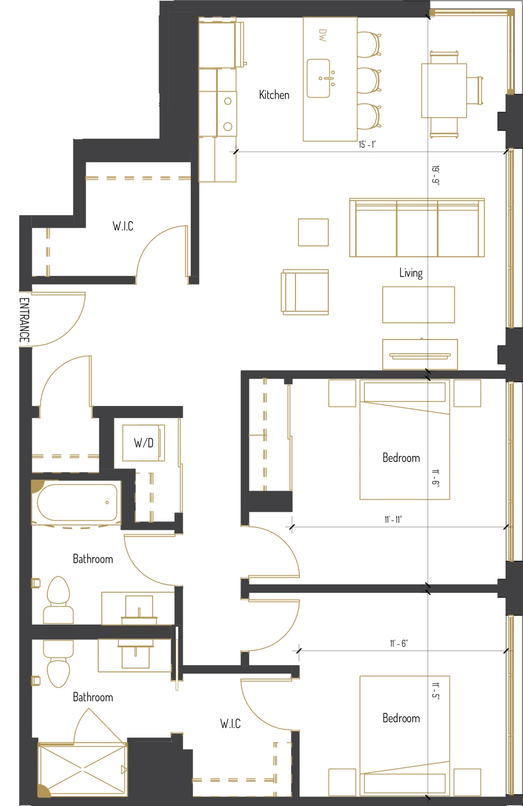 Unit 370 floor plan