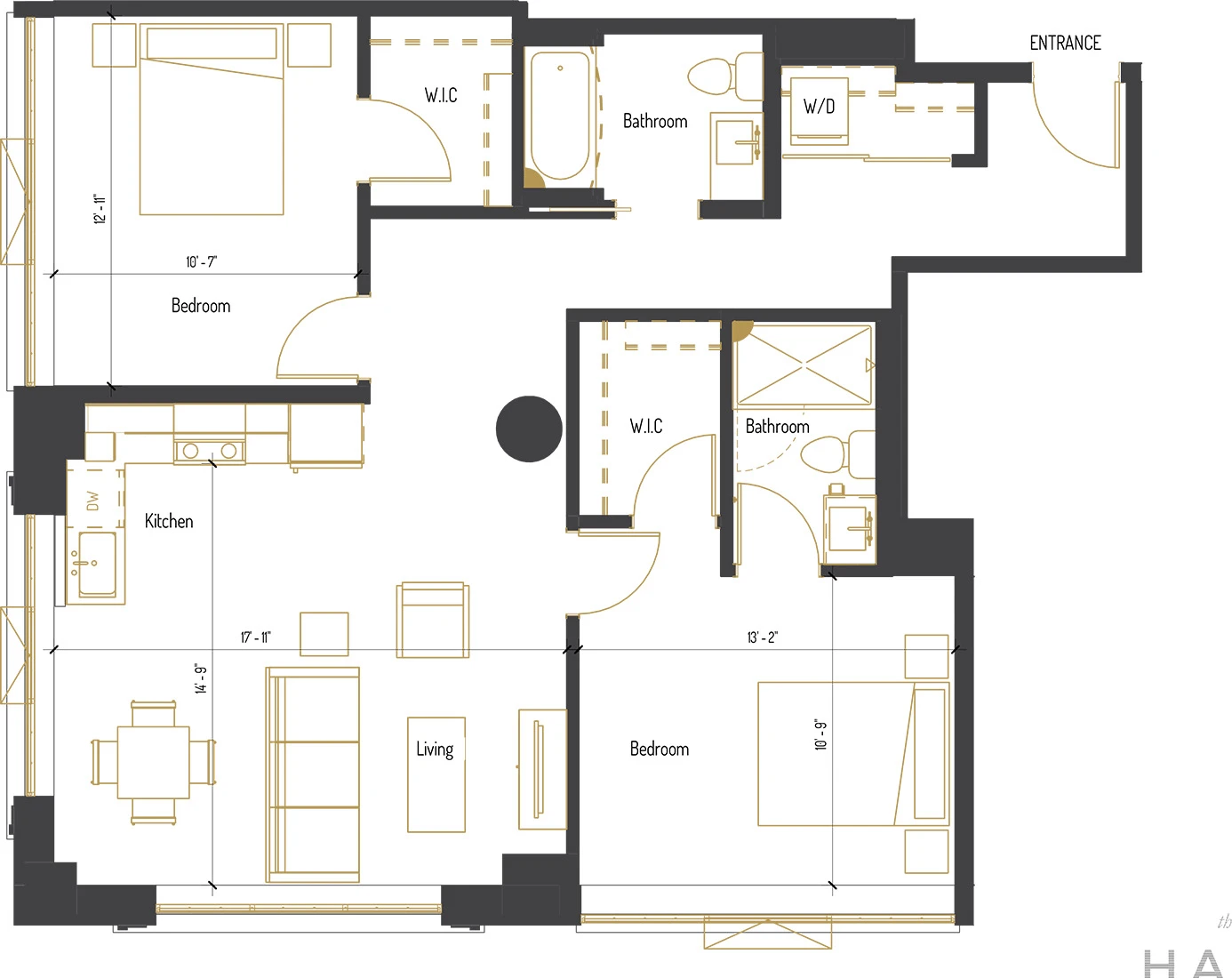 Unit 857 floor plan