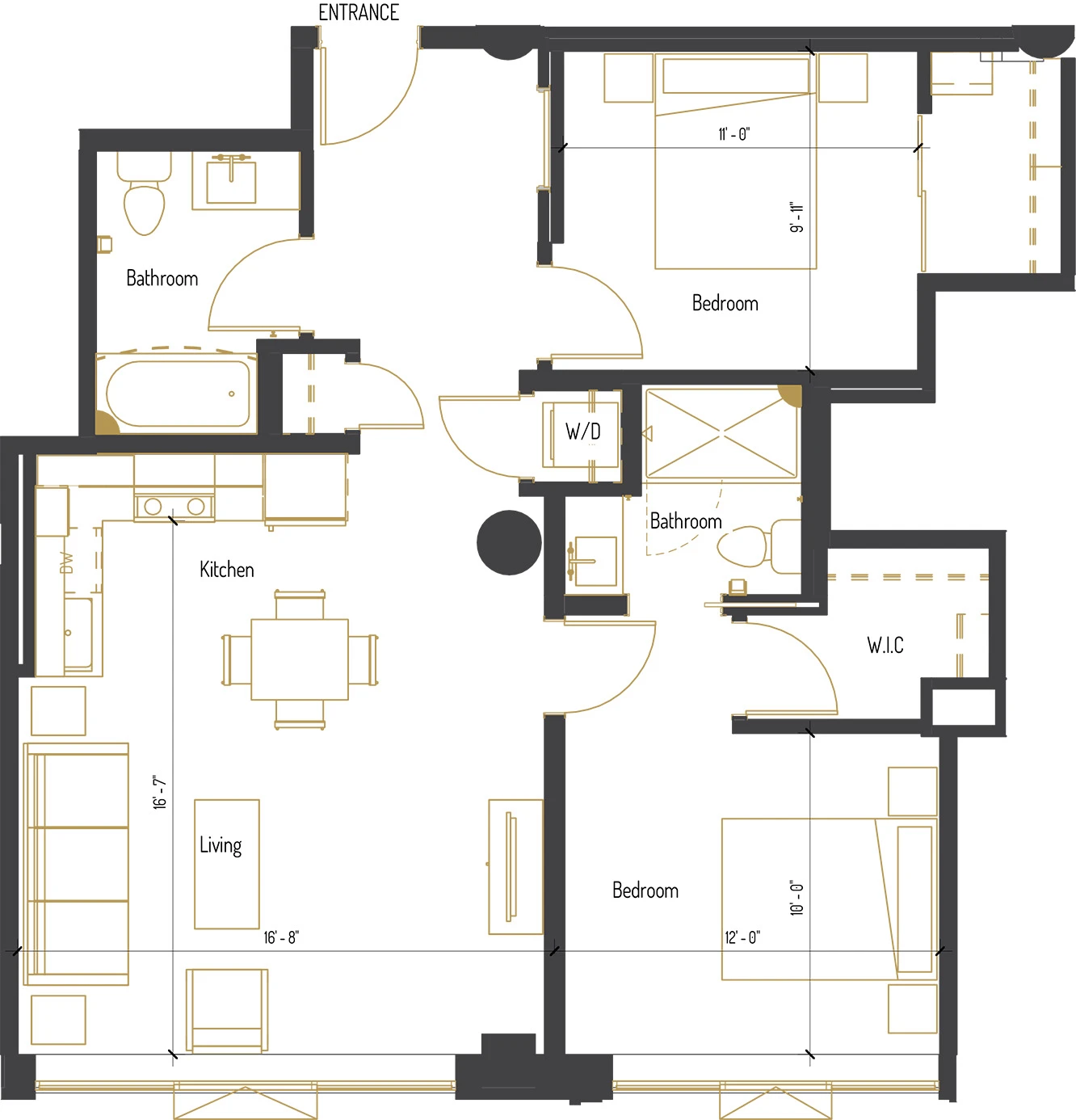 Unit 854 floor plan