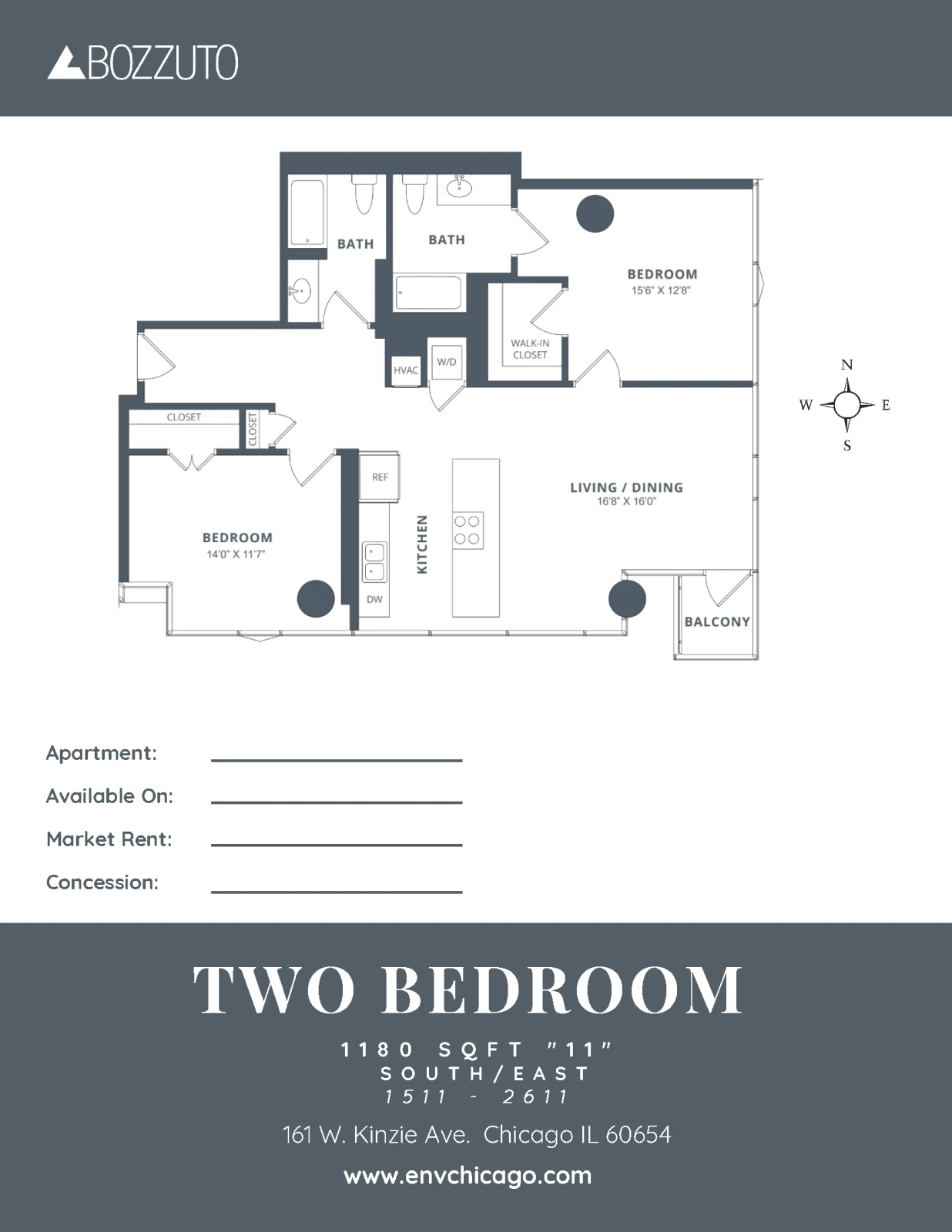 Unit 2211 floor plan
