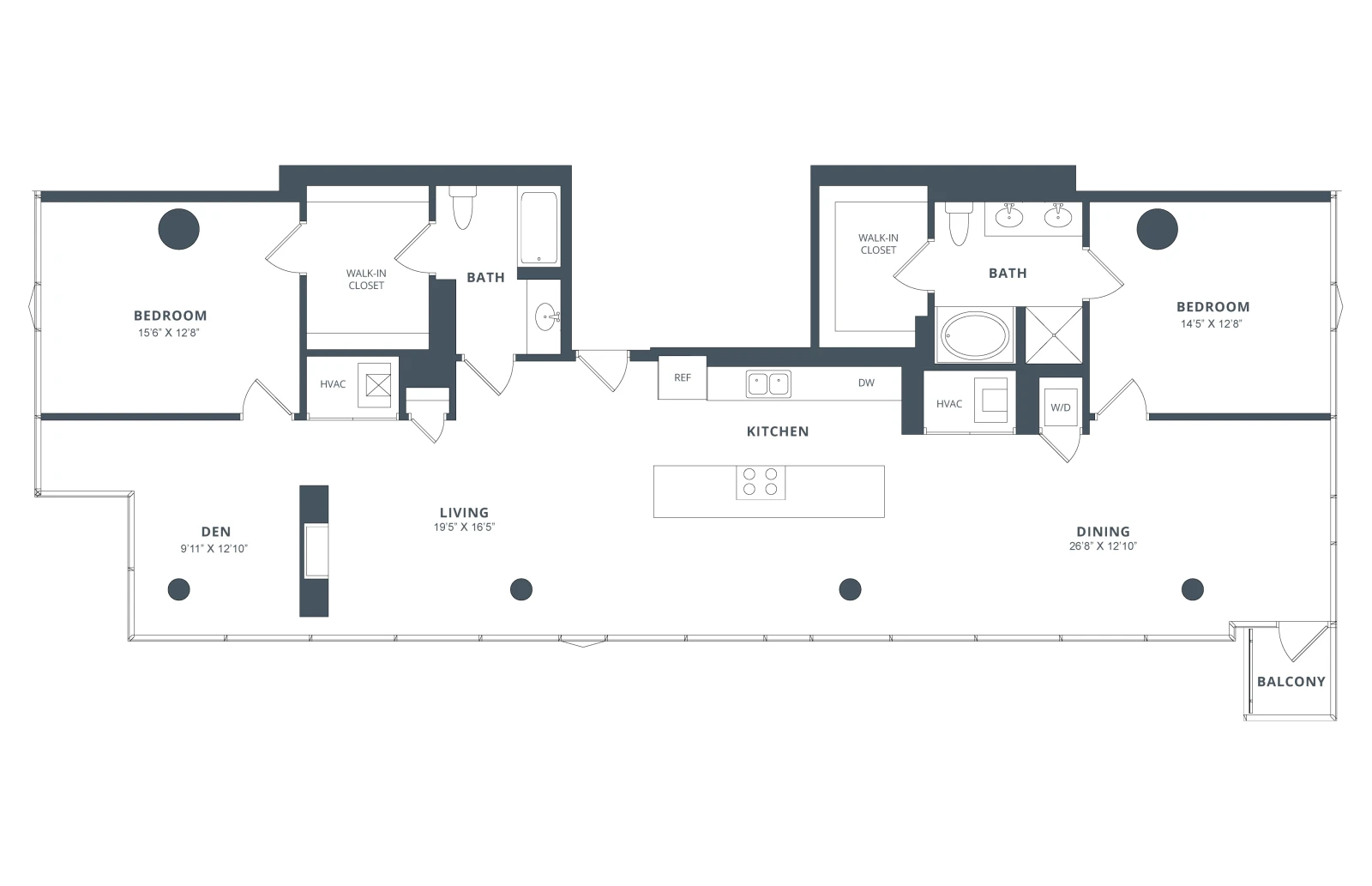 Unit 2711 floor plan
