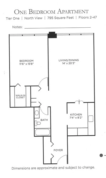 Unit 01-1607 floor plan