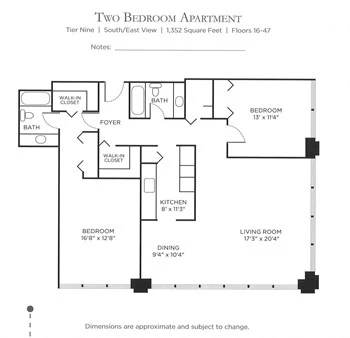 Unit 01-3709 floor plan