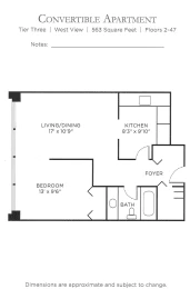 Unit 01-3403 floor plan