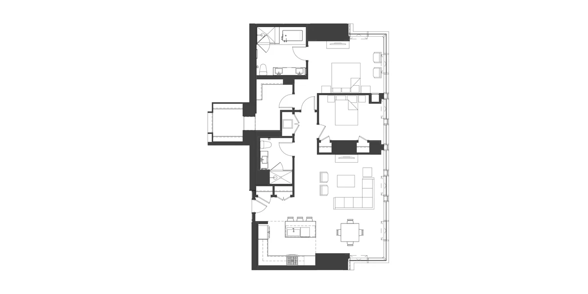 Unit 3501 floor plan