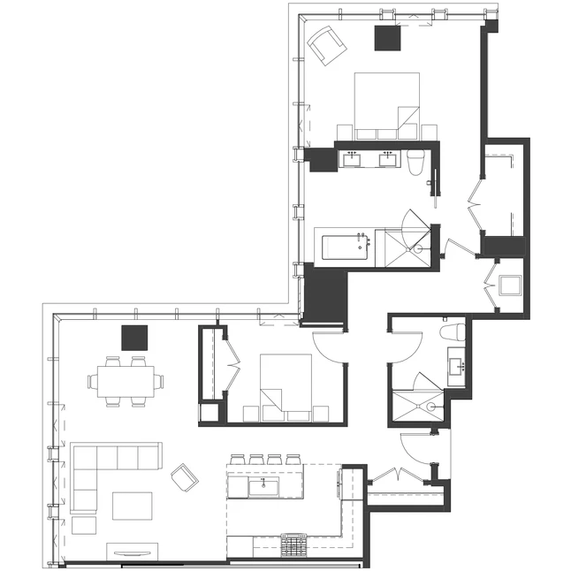 Unit 3805 floor plan