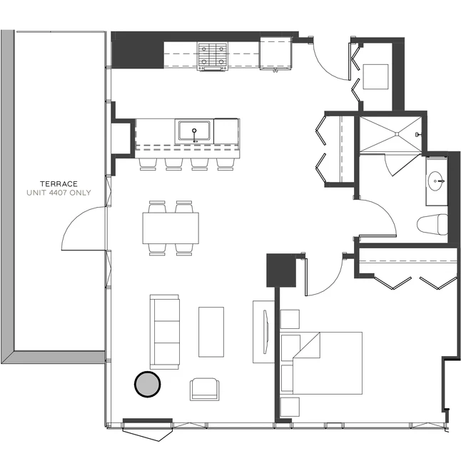 Unit 4407 floor plan
