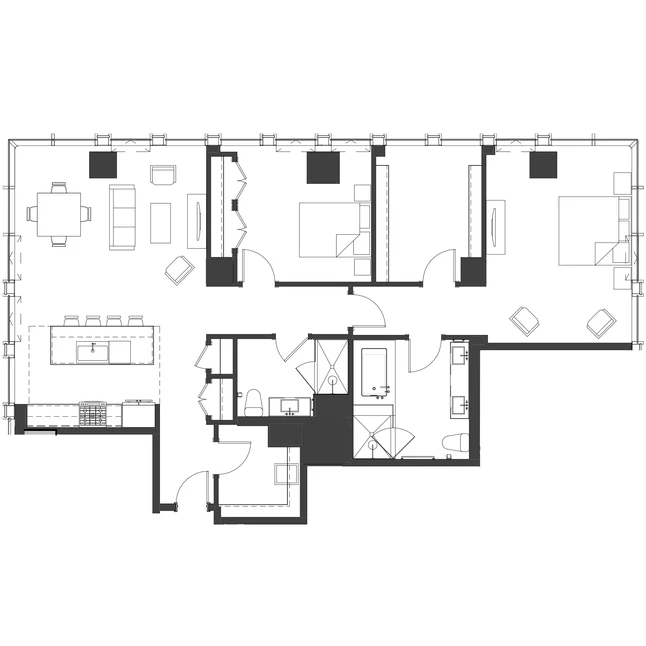 Unit 1309 floor plan