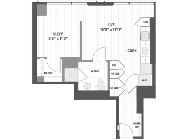 Unit 607 floor plan