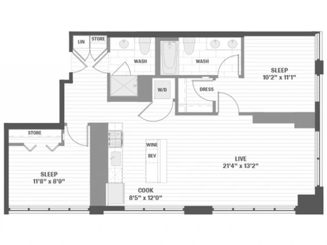 Unit 313 floor plan