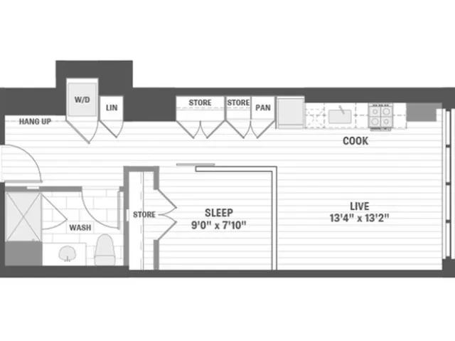 Unit 410 floor plan