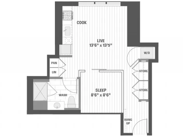 Unit 1101 floor plan