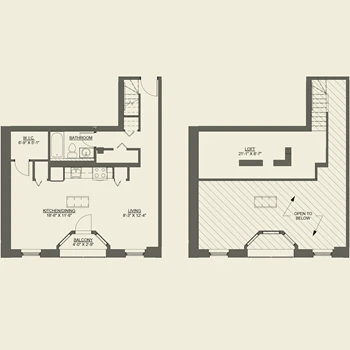 Unit D112 floor plan