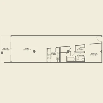 Unit G306 floor plan