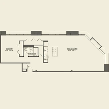 Unit A218 floor plan