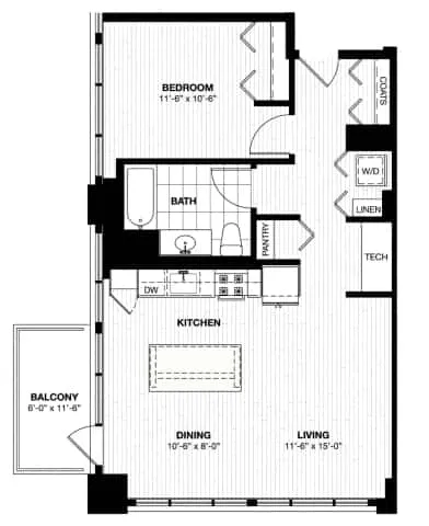 Unit 516 floor plan