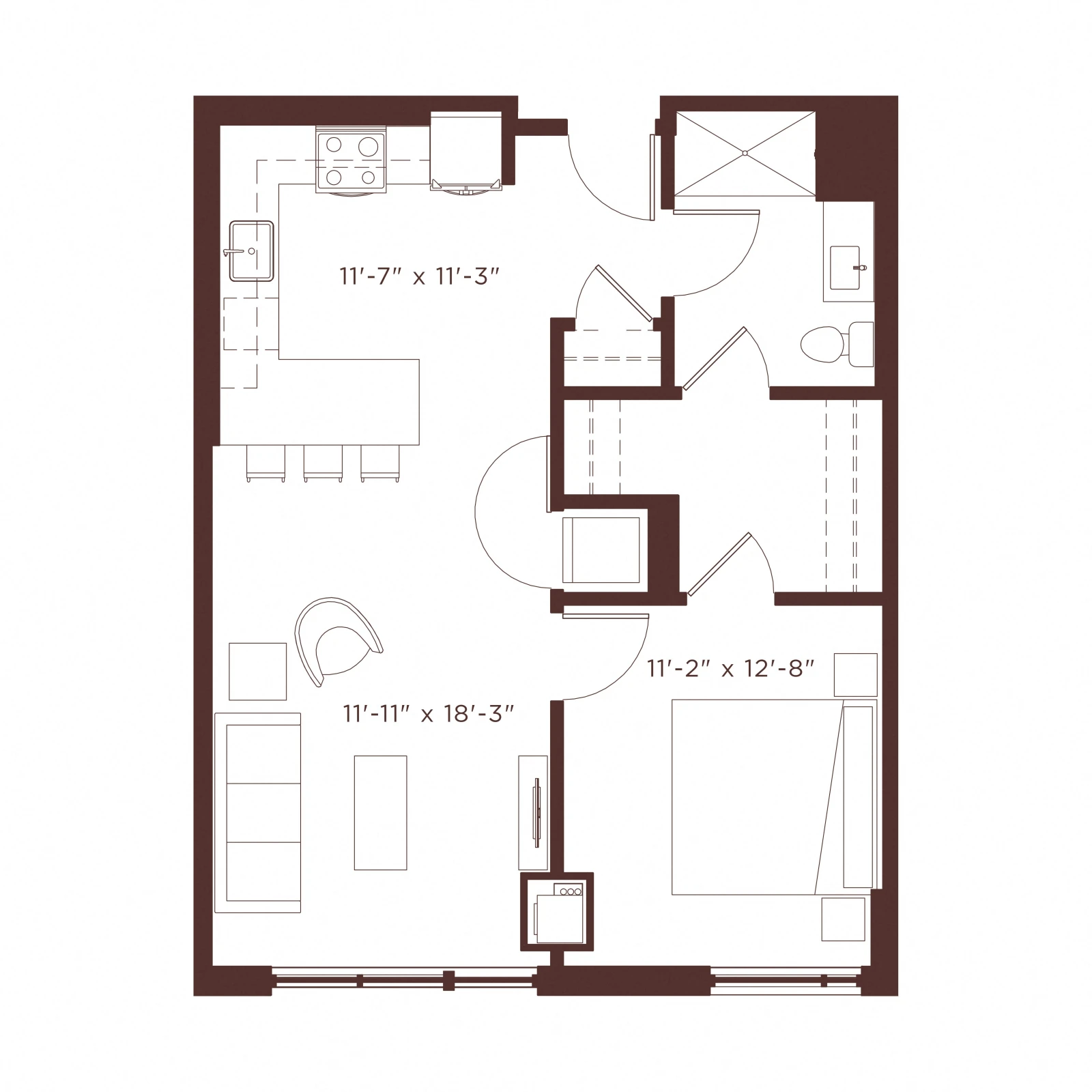 Unit 0705 floor plan