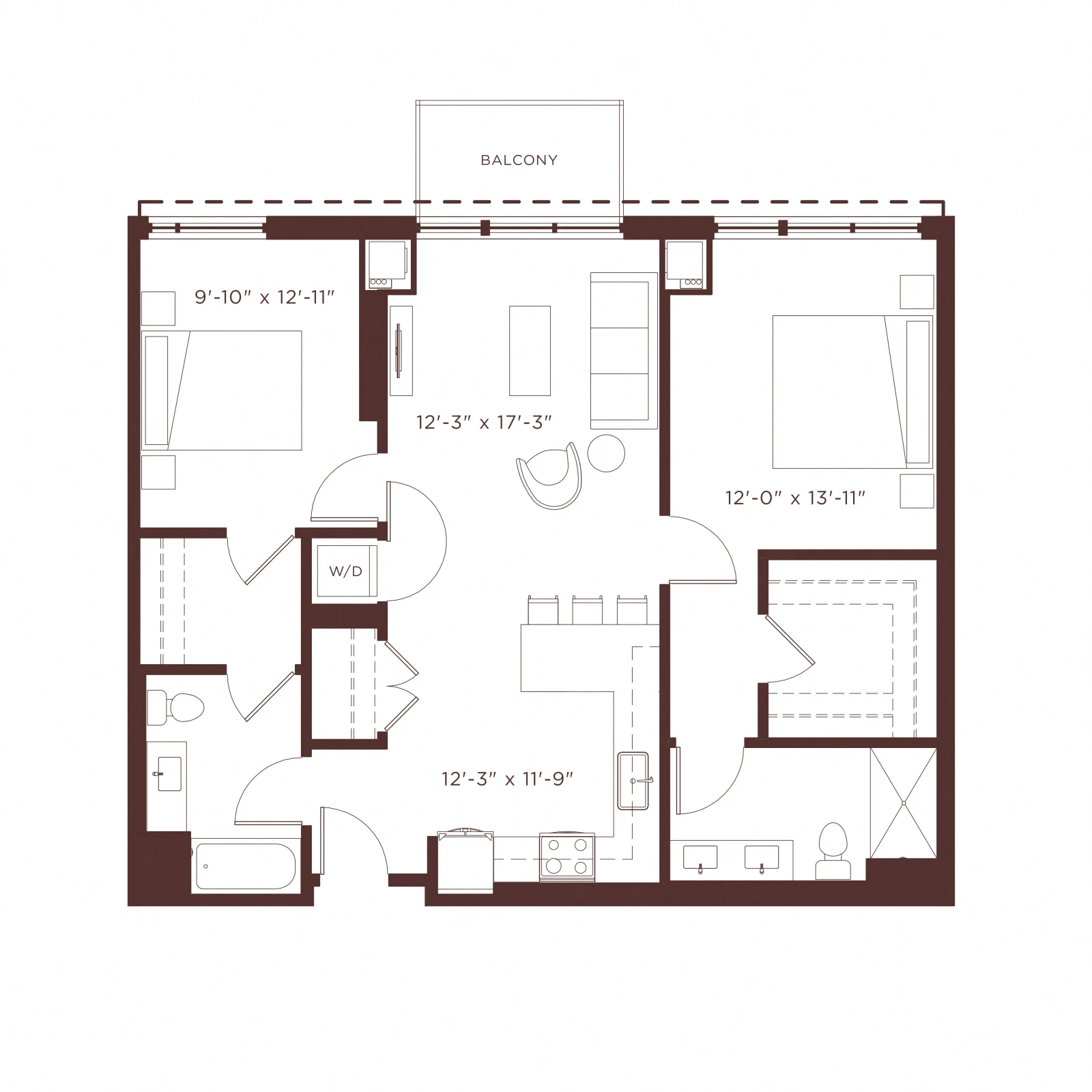Unit 0427 floor plan
