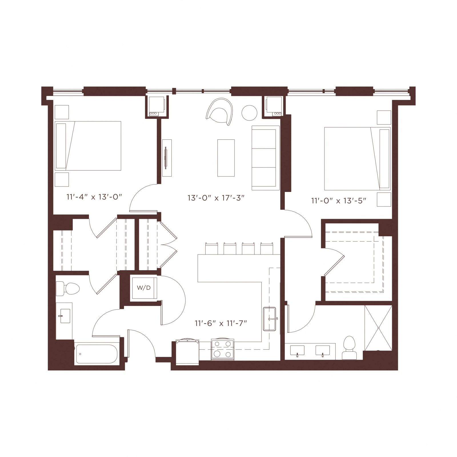 Unit 1106 floor plan