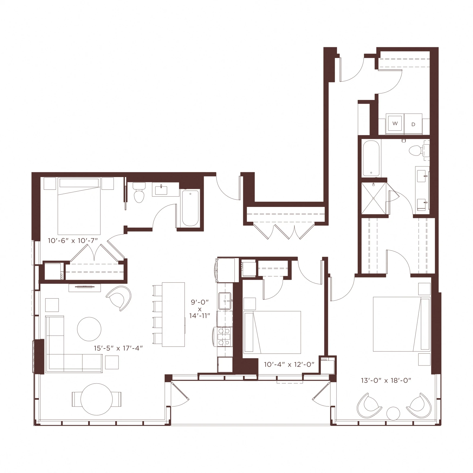 Unit 1101 floor plan